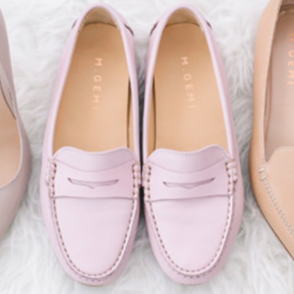 Light pink M. Gemi loafers